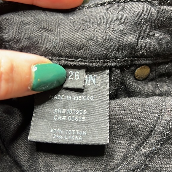 Hudson Nico Super Skinny Mid Rise Jeans in Textured Black - Picture 4 of 6